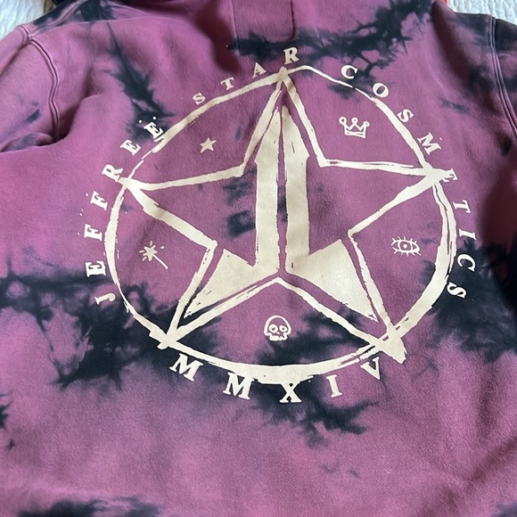 EUC Jeffree Star Cosmetics tie dye hoodie 🖤🖤🖤 - Picture 5 of 5